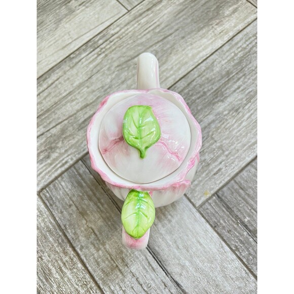 Vintage Bombay Company Tulip Teapot Spring Blossoms - Picture 2 of 5